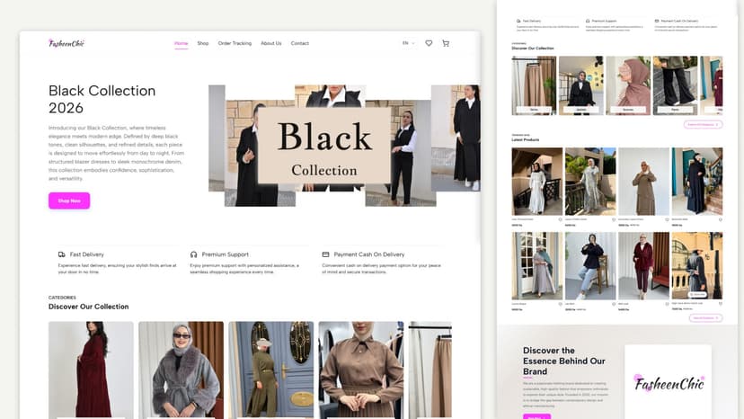Custom E-commerce Website