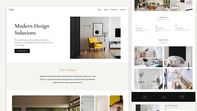 Interior Design Agency Website
